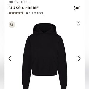 Skims Cotton Fleece Classic Hoodie